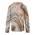 thumbnail image 5 of Blusa informal de manga larga con cuello en V y estampado floral para mujer Pompotops  FGAJ16248, 5 of 5