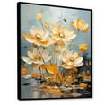 thumbnail image 2 of Designart "Tranquil Golden Pond Of Lotus I" Lotus Floater Framed Wall Art Prints, 2 of 5