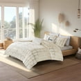 thumbnail image 2 of Gracie Mills Isabelle Metallic Geometric Duvet Cover Set - GRACE-10550, 2 of 5