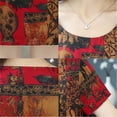 thumbnail image 5 of Ana Casual Dress Women Retro plus size print short-sleeved skirt loose mother wear, 5 of 9