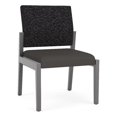 thumbnail image 1 of Pemberly Row Waiting Reception Armless Guest Chair Wood Frame in Gray, 1 of 5