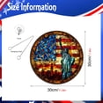 thumbnail image 3 of AYktou 4th of July Decorations-Stained Glass Window Hanging,2D Acrylic USA Flags Stained Glass Suncatcher,Art Crafts Pendant for Home Door Independence Day Memorial Day Decorations, 3 of 8