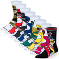 thumbnail image 4 of Cool Socks – Mighty Morphin Power Rangers Gift Pack – 8-Pack Novelty Crew Socks Value Bundle – Size, 4 of 6