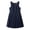 Navy, variant on Odeerbi Toddler Girls School Uniform Tank Dress Solid Color Sleeveless A-Line Pleated Dress
