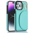 thumbnail image 3 of Wallet Case Compatible with iPhone 14 Pro Max with Card Holder,RFID Blocking,360°Rotation Finger Ring Stand Leather Cover,Drop Protection with Magnetic Snap Phone Case iPhone 14 Pro Max, Green, 3 of 9