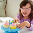 thumbnail image 4 of Green Toys: Cupcake Set - 16pc Mix & Match Dessert Assembly, Bakery Stand, Pastel Hues, Kitchen Food Pretend Play, Recycled Material, Kids-Toddlers 2+, 4 of 10