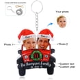 thumbnail image 2 of Adornos colgantes de madera personalizados para Navidad 2024, 2 a 7 fotos y nombres, decoración para árbol genealógico, regalos personalizables para Navidad, familia y parejas (2 nombres), 2 of 7