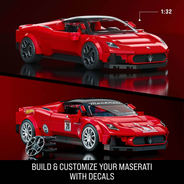 HotWheels Maserati MC20 ビルドキット Mattel Brick Shop Hot Wheels Maserati MC20 Building Set set
