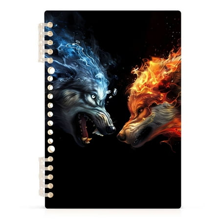 Two Cool Wof Spiral Journal Notebook College Ruled Notebook 8.3" x 5.7" A5 Lined Thick Paper Page
