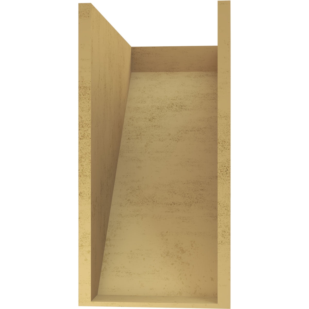 12"W x 24"D x 24"H Classic Concord Rough Cedar Woodgrain TimberThane Corbel, Primed Tan