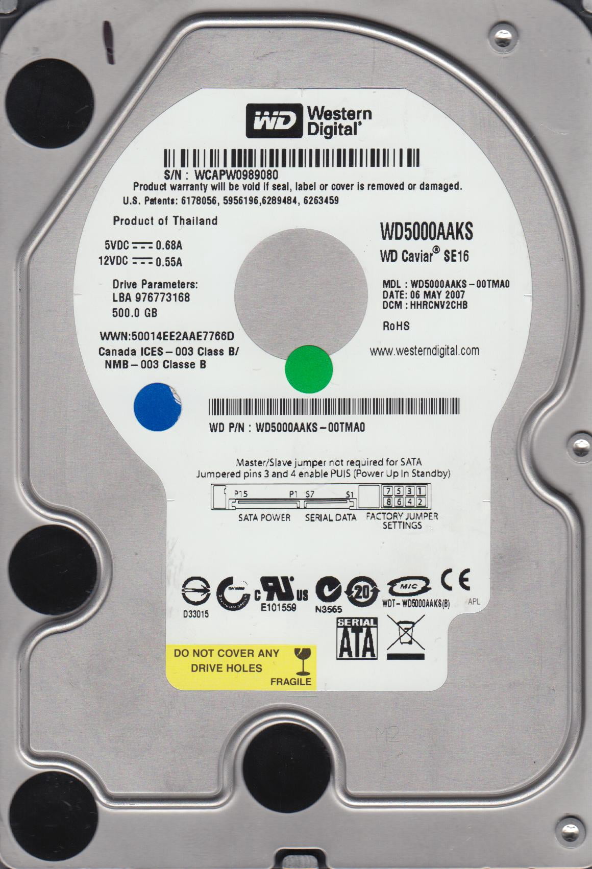 WD Purple 3TB Internal HDD - SATA 6GB/S, 64MB Storage Disk, 3.5