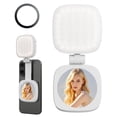 thumbnail image 1 of Magnetic Selfie Light for Phone,5 Led Mode with Mirror,Rechargeable Portable Fill Light for Video Recording/Conference/Vlog/Makeup, 1 of 11
