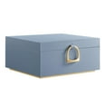 thumbnail image 1 of Joyero SONGMICS Misty Blue de 2 capas con asa y bandeja, 1 of 7