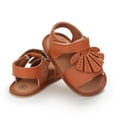 thumbnail image 3 of Baby Toddler Infant Girls EVA Soft Open Toe Summer Sandals Flower Princess Flat Shoes, 3 of 6