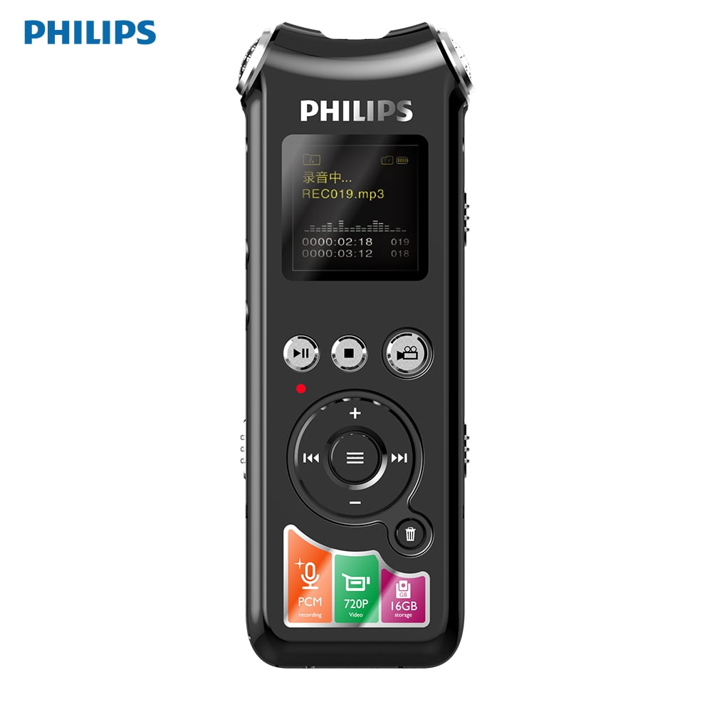 PHILIPS VTR8010 720P Appareil photo numérique enregistreur vocal 16GB