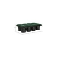 thumbnail image 3 of Meridian Furniture Pavilion Green Boucle Fabric Bench, 3 of 7