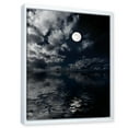 thumbnail image 3 of Designart 'Full Moon Night in Cloudy Sky IV' Nautical & Coastal Framed Canvas Wall Art Print, 3 of 5
