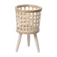 thumbnail image 2 of Soporte de madera tejida para plantas, ideal para interiores y balcones | Estante decorativo escalonado para macetas, 2 of 6