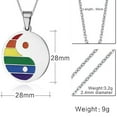 thumbnail image 3 of Collar del orgullo gay Fernando Para Perro Cadena de plata, 3 of 8