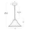 thumbnail image 2 of Regina Andrew 16-1214 Cally 12" Wide Pendant - White, 2 of 5