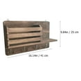 thumbnail image 2 of FENGGUIQU 30Pcs Lumber Wall Rack in Light Brown 41x25cm for Various Rooms, 2 of 8