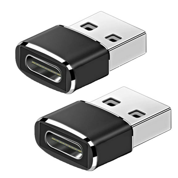 USB C to USB Adapter (2 Pack), USB-C Female to USB Male, USB Type C Female to USB OTG Adapter for MacBook Pro, MacBook Air ,Power Banks