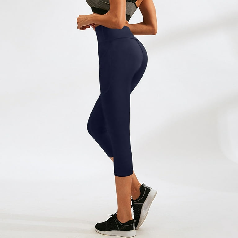 YUHAOTIN Yoga Pants Plus Size for Women Women'S Yoga Pants Pocket Fitness  Running Sports Elastic Pants High Waist Lifting Tight Cropped Pants Black  Yoga Pants Yoga Pants Flare Petite 