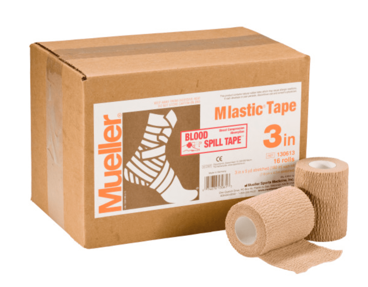 Mueller Mlastic Tape, 3" x 5 yds stretched (16 rolls/cs)