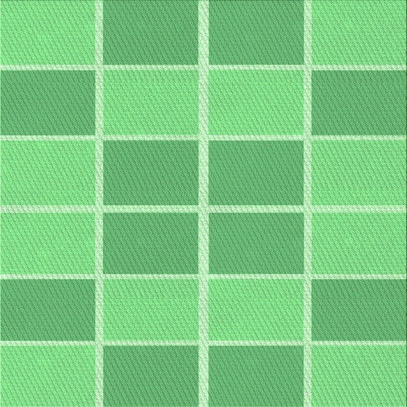 Ahgly Company Machine Washable Indoor Square Transitional Jade Green Area Rugs, 8' Square