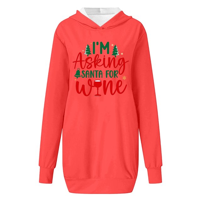 WEAIXIMIUNG Sweat-Shirt Maman Grande Taille Femme Décontracté Col Rond Imprimé Arbre de Noël