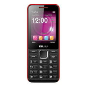 BLU Tank II T193 Unlocked GSM Dual-SIM Cell Phone w/ Camera and 1900 mAh Big Battery - Unlocked Cell Phones - Retail Packaging - Black Red