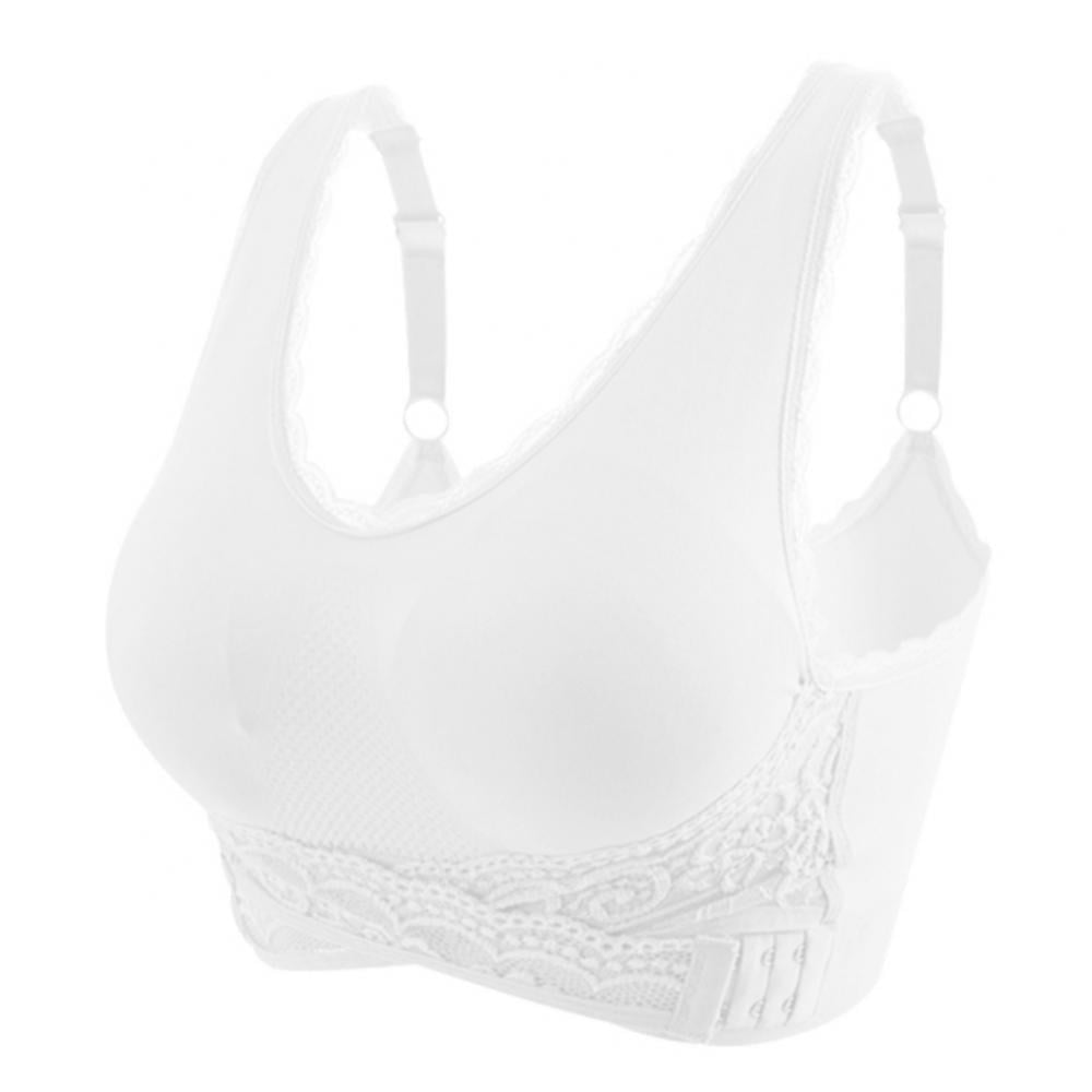 Women's Seamless Cross Front Side Buckle Lace Sport Push Up Bra Yoga  Running Bras with Removable Pads S-2XL - Walmart.com