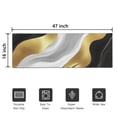 thumbnail image 5 of Black Marble Gold Line Pattern Door Rugs,Washable Non Slip Door Mats Indoor,Decorative Door Mats,Entry Mat Indoor for Entrance,Bedroom,Kitchen,Bathroom,16"x47", 5 of 6
