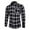 c01White, variant on USNSM Mens Casual Long Sleeve Slim Fit Brushed Plaid Flannel Shirts Button Down Regular Fit Business Checkered Dress Shirts Blue XL