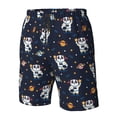 thumbnail image 4 of Pofeuu Panda Astronaut Prin Men's Swim Trunks Quick Dry Bathing Suit Swimming Board Shorts Mesh Lining Beach Swimwear-XX-Large, 4 of 6