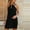 Black, variant on TIMIFIS Women Fashion Summer Casual Sleeveless Halter Solid Sundresses and Wedding Guest Dresses