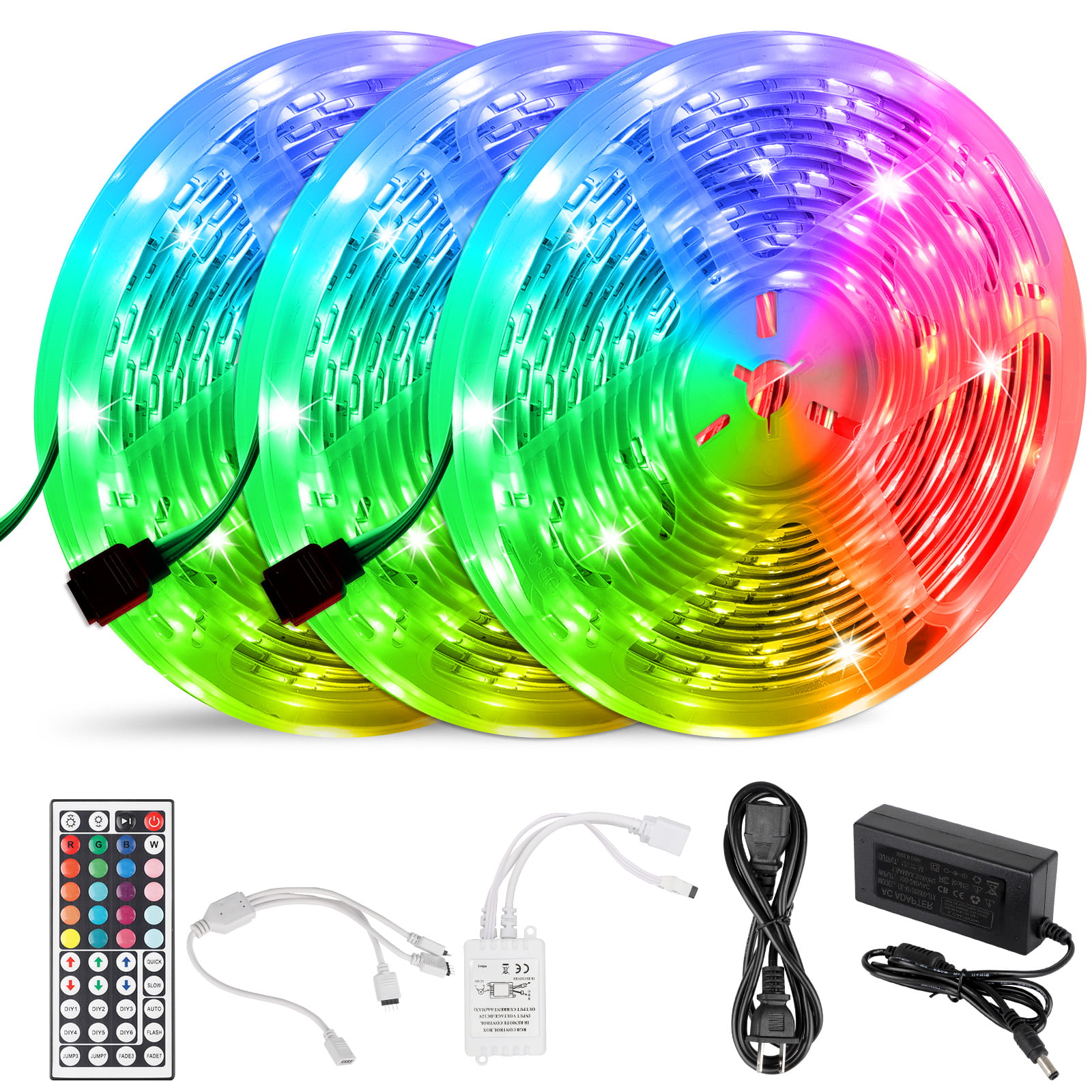 Luxled Multi color RGB Storefront Led Lights Strip Plug N Play All in One Kit. 
