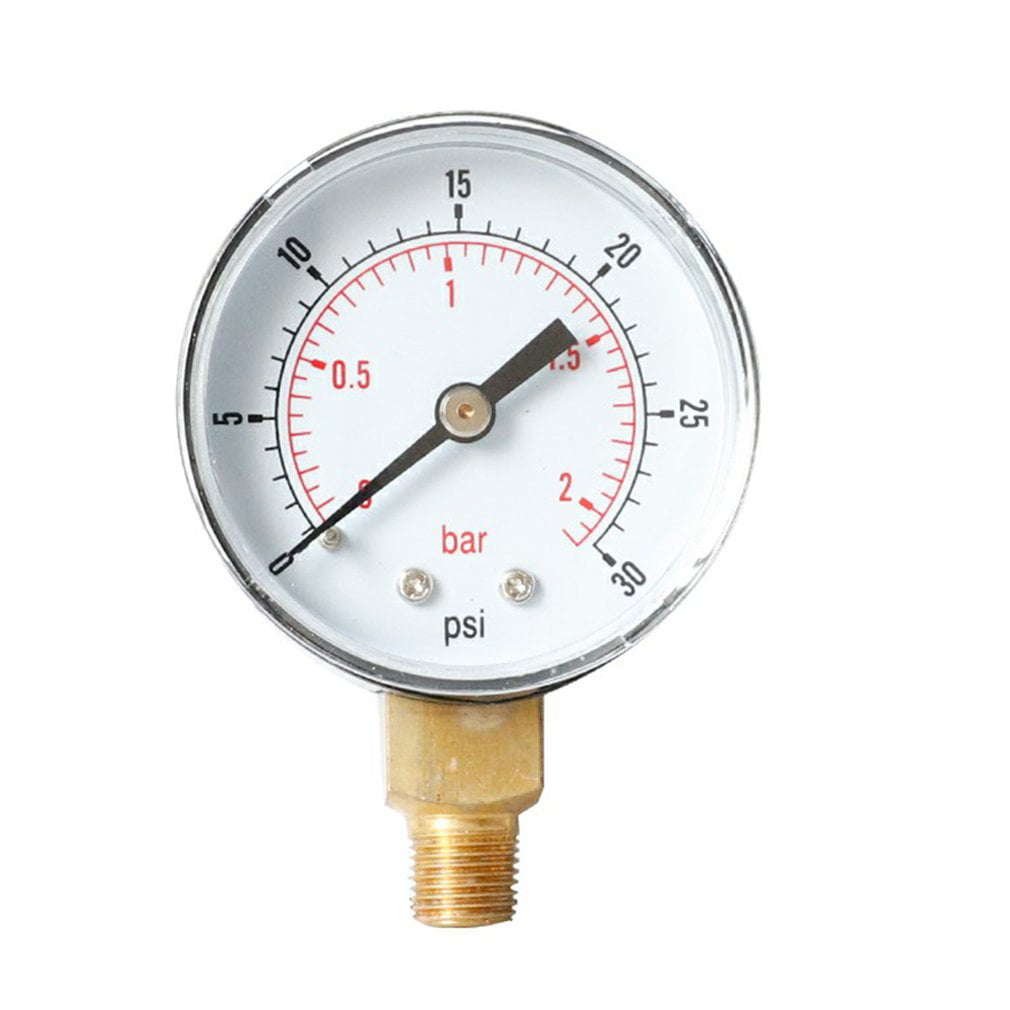 Air Water Pressure Gauge 1/4 BSP Manometer Y504 0-300psi Center Back Mount 