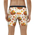 thumbnail image 4 of Cauagu Thanksgiving With Turkey Print Men's Boxer Briefs, Funny & Cute Underwear Elastic Waistband Briefs Ideal Gift for Men,1-Pack, 4 of 7