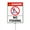 fishing-17, variant on Eveokoki Danger No Fishing Yard Sign with Stake 8x12inch Yard Decoration Rustproof Outdoor Aluminum Sign for Yard Garden Lawn Street Outdoor
