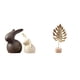 thumbnail image 1 of Escultura De Hoja De Conejo De Cerámica, Figura De Porcelana, Adorno Abstracto Creativo Nórdico, Mesa De Gabinete De Jardín De Pascua, Decoración Del Hogar, 1 of 8