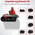 thumbnail image 3 of New Version V6 V7 V8 Battery Adapter for Milwaukee 18V Lithium Battery Convert to Work with for Dyso V8 V7 V6 Animal Absolute Motorhead Fluffy Vacuum Cleaners, 3-in-1 Vacuum Battery Converter, 3 of 6