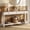 White and Warm Earth Brown, variant on VASAGLE Narrow Console Table with Drawers and Shelf, Long Sofa Table, 63 x 9.4 x 29.9 Inch, Cloud White and Warm Earth Brown, Liry Collection