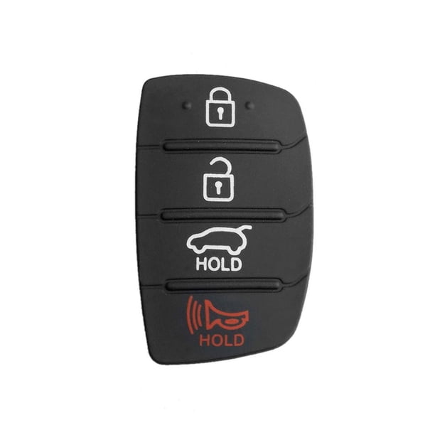 Reemplazo de la almohadilla de la carcasa de la llave del coche plegable del tirón de 4 botones para Hyundai Ehuebsd Accesorios para autos y motos