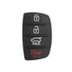 thumbnail image 1 of Reemplazo de la almohadilla de la carcasa de la llave del coche plegable del tirón de 4 botones para Hyundai Ehuebsd Accesorios para autos y motos, 1 of 4