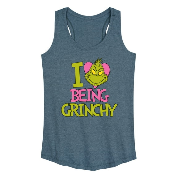 The Grinch - I Love Being Grinchy - Women's Racerback Tank Top