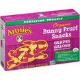 thumbnail image 1 of Annie's Organic Bunny Fruit Flavored Snacks, Easter Basket Stuffers, Summer Strawberry, Gluten Free, 10 Pouches, 7 oz, 1 of 5