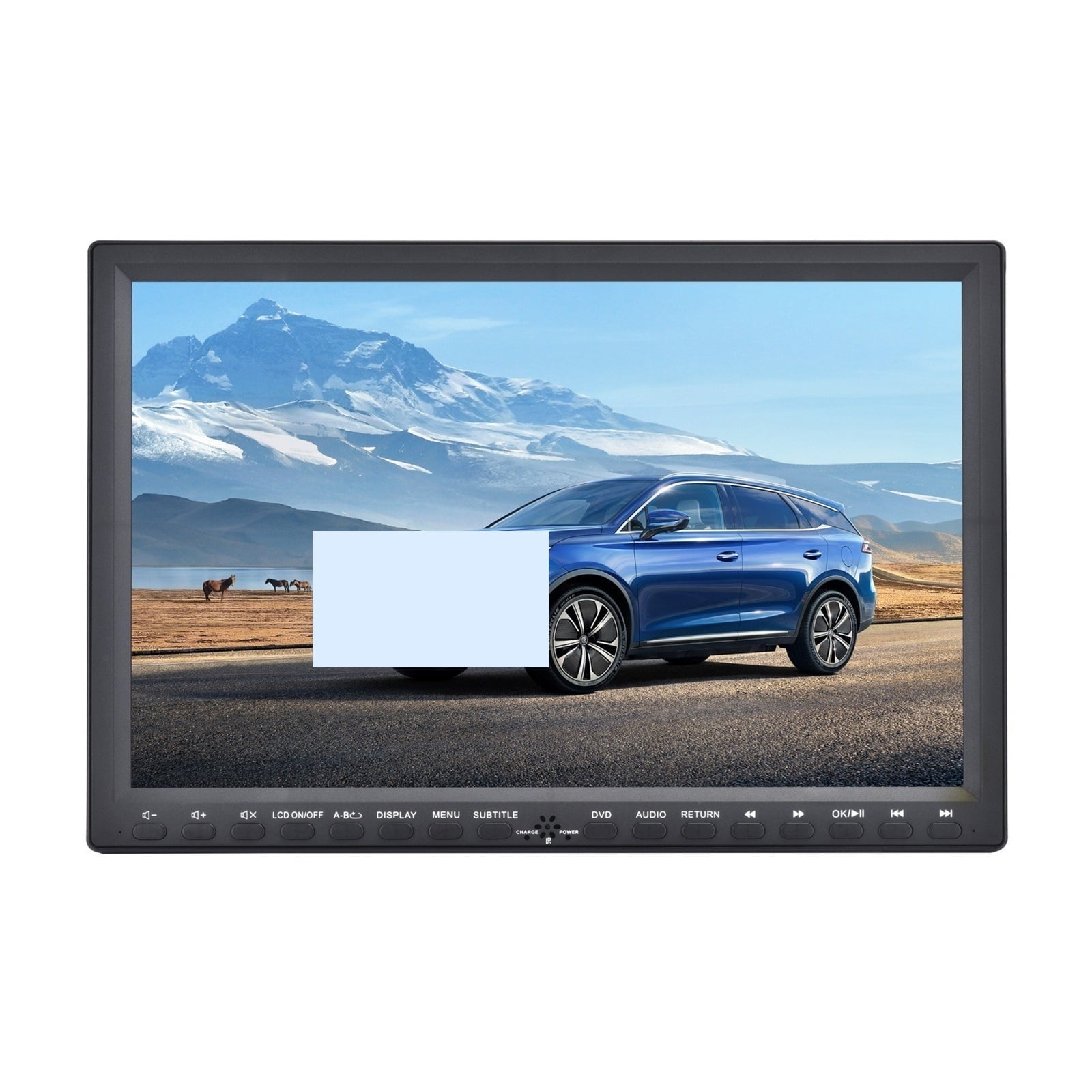 All-in-One Portable DVD Player 16.9" Chassis, HD Swivel Screen Travel Media Player with USB TF Slots ,Travel Gear