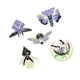 thumbnail image 2 of 5 uds broche de Pin esmaltado fluorescente esmalte Pin broche de solapa mujeres hombres regalo broches luciérnaga mariposa broche para guantes bolsa, 2 of 9