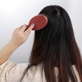 thumbnail image 5 of Cepillo de pelo de cerdas de jabalí con dientes de doble densidad y mango de madera plegable para cabello grueso y rizado., 5 of 5